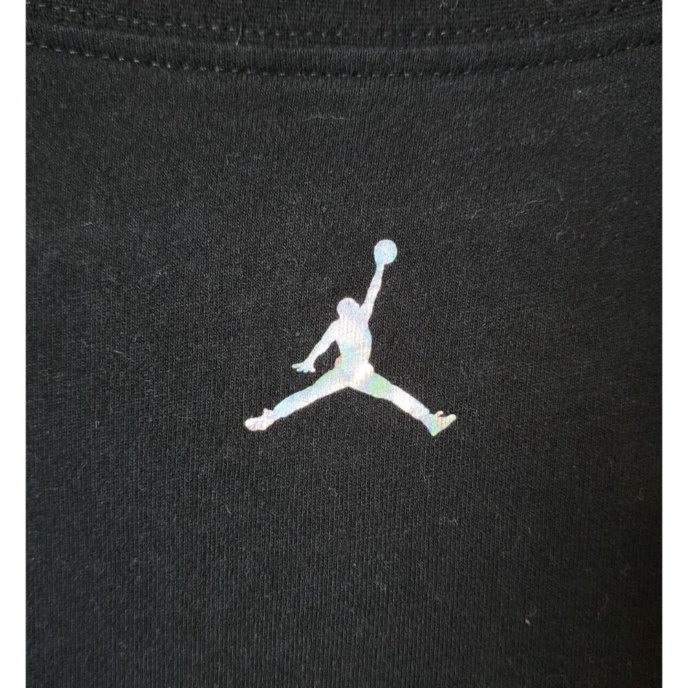 Nike Air Jordan Fold Em Long Sleeve Holographic Spellout Logo T Shirt‎ Size XXL - Picture 10 of 14